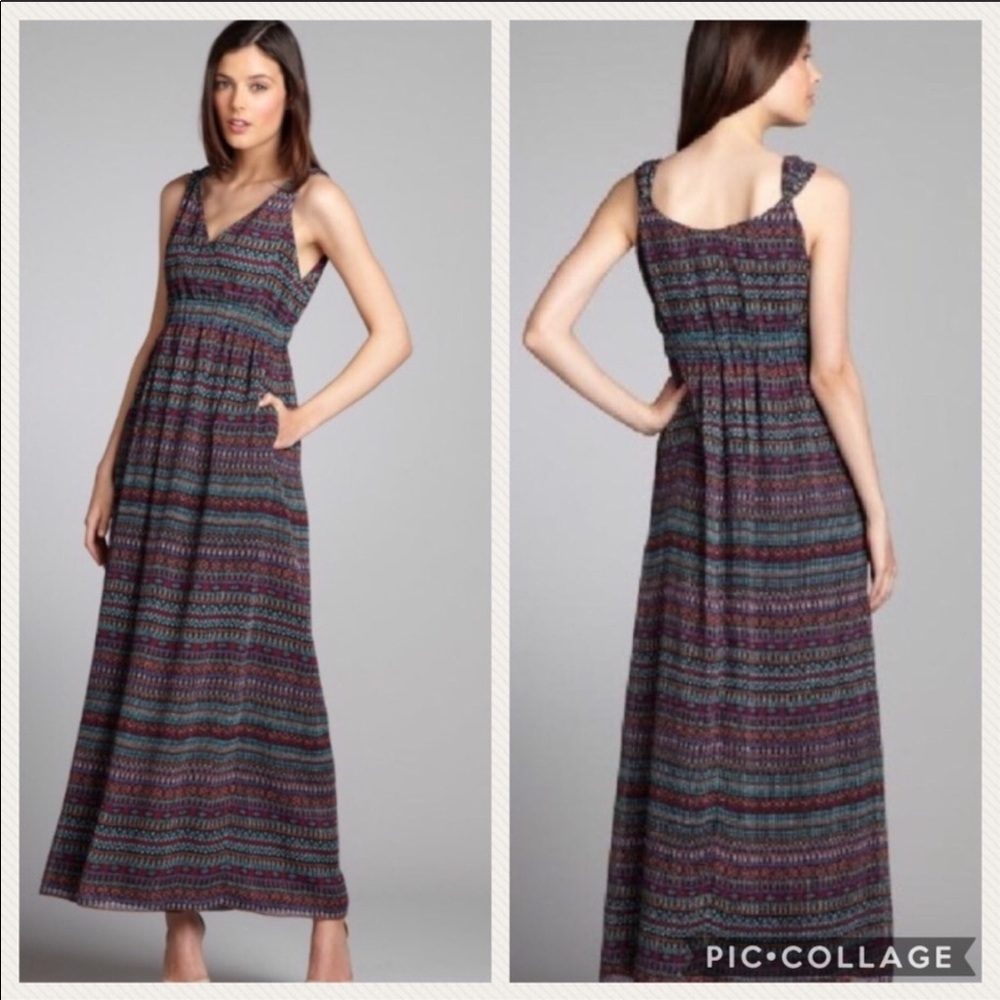 Phoebe couture Aztec colorful maxi dress